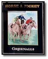 Horse & Jockey Sign